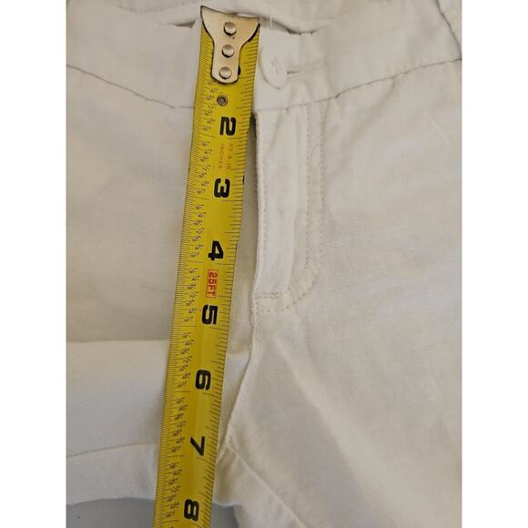 Abercrombie Women's Linen/Cotton Lower On‎ Waist Pants Size 2 White - Picture 8 of 9